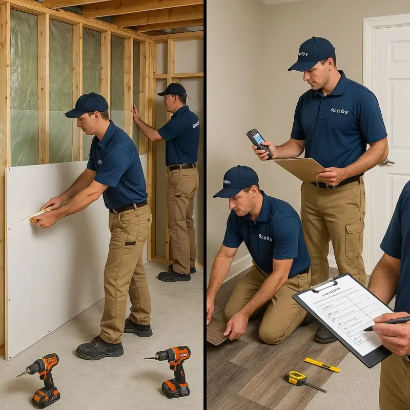 Repairs and Reconstruction process in Burnett County, WI